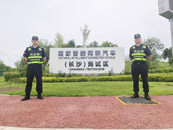 国家智能网联骑车测试区队员执勤风采