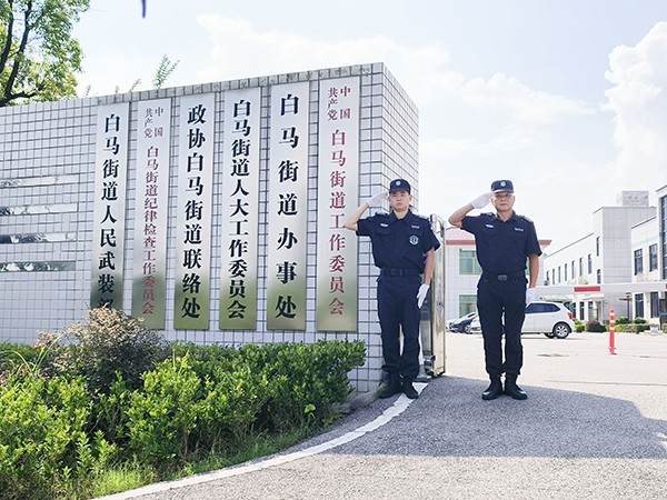 白马街道队员执勤风采